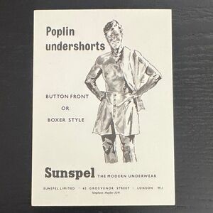 Sunspel Poplin Boxers - Classic Black and White postcard